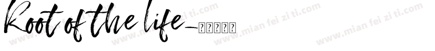 Root of the life字体转换